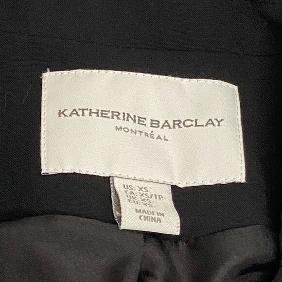 Katherine Barclay Montreal black open front sleeveless long line blazer XS - Picture 13 of 16